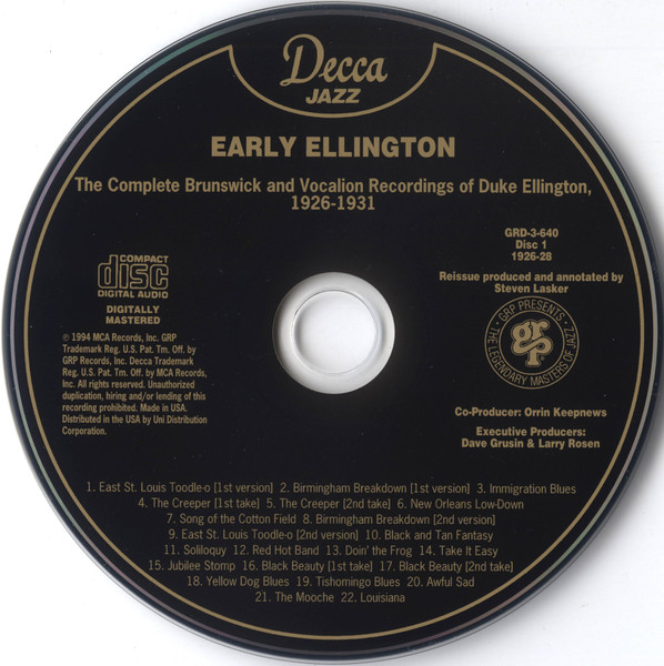 Duke Ellington – Early Ellington - The Complete Brunswick And 