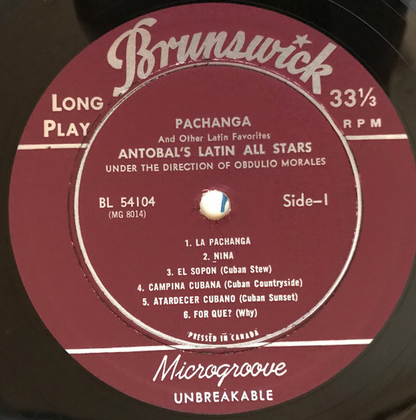 Album herunterladen Antobal's Latin All Stars Under The Direction Of Obdulio Morales - Pachanga And Other Latin Favorites