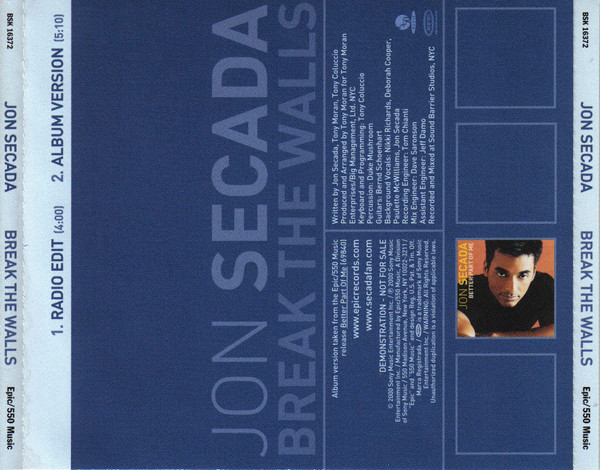 lataa albumi Jon Secada - Break The Walls