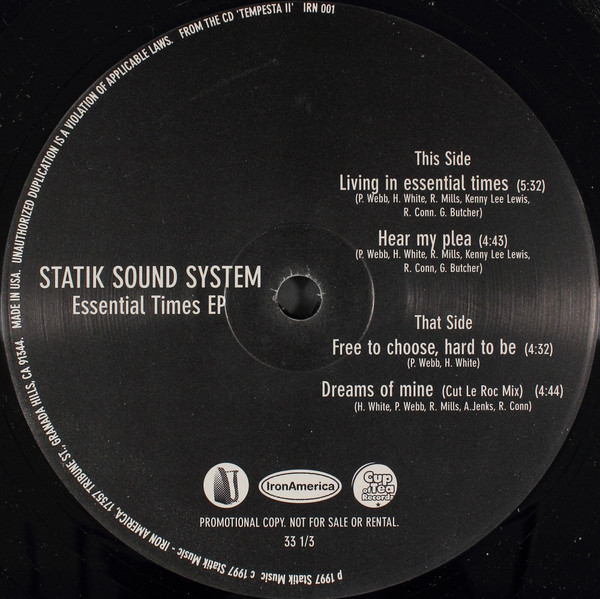 last ned album Statik Sound System - Essential Times EP