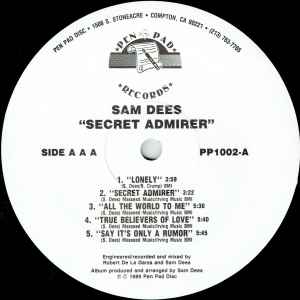Sam Dees – Secret Admirer – CD