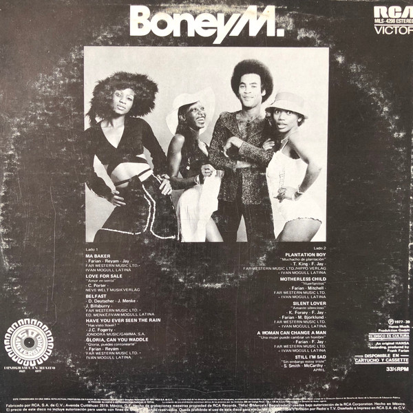 Boney M. – No Woman No Cry (1977, Vinyl) - Discogs