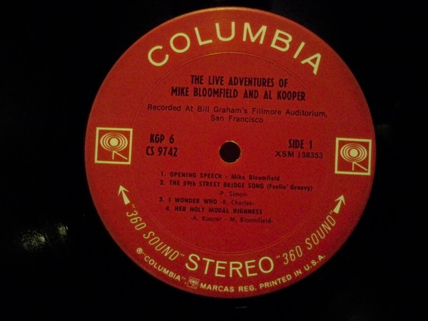 Mike Bloomfield And Al Kooper - The Live Adventures Of Mike Bloomfield And Al Kooper | Columbia (KGP 6) - 4