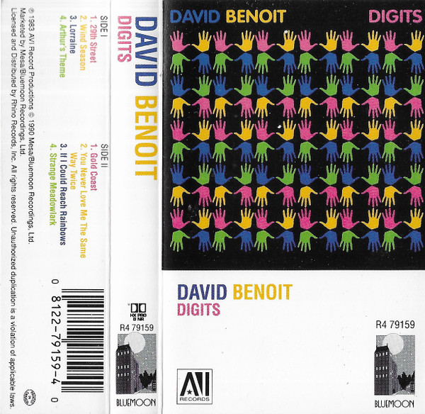 David Benoit – Digits (1990, Cassette) - Discogs