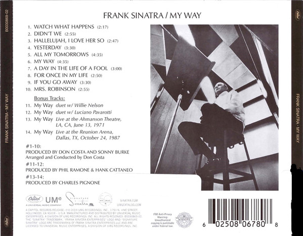 last ned album Frank Sinatra - My Way 50th Anniversary Edition