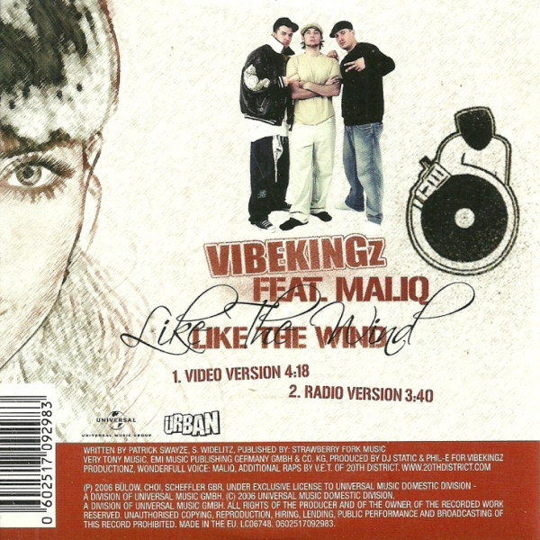 descargar álbum Vibekingz Feat Maliq - Like The Wind
