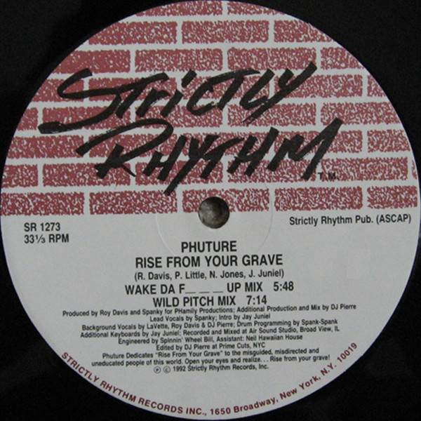 Phuture – Rise From Your Grave (1992, Vinyl) - Discogs