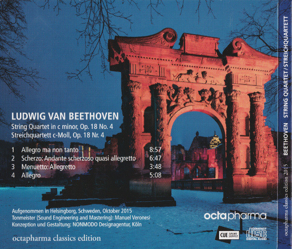 descargar álbum Ludwig van Beethoven, Thierry Stöckel, Wolfgang Marguerre, Marianne Venzago, Christian Delacroix - String Quartet In C Minor Op 18 No 4