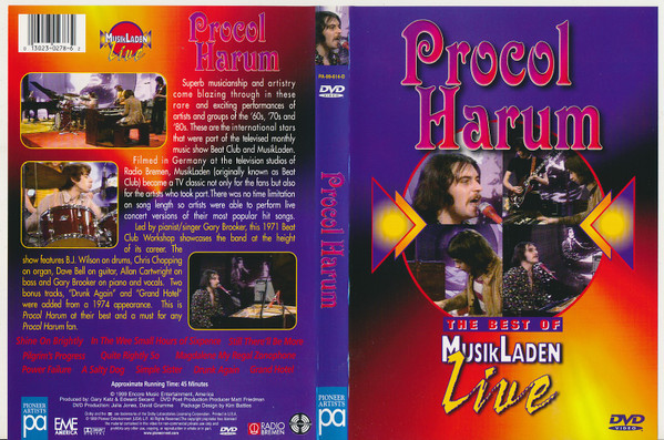 Procol Harum – The Best Of MusikLaden Live (1999, DVD) - Discogs