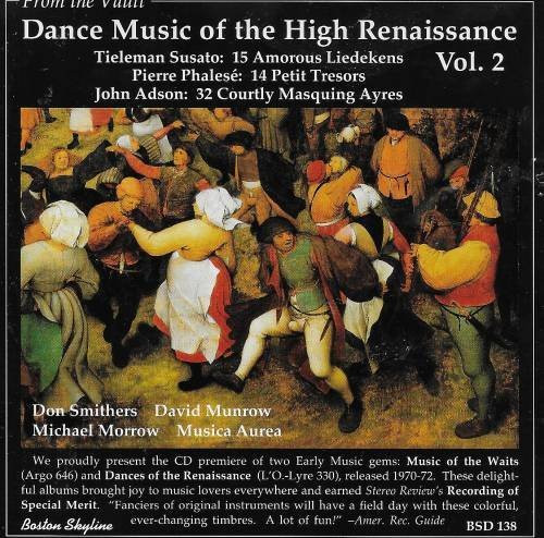 Don Smithers, David Munrow, Michael Morrow, Musica Aurea – Dance Music Of  The High Renaissance, Vol. 2 (1996, CD) - Discogs