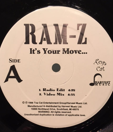 Ram Z it's your move inch レコード