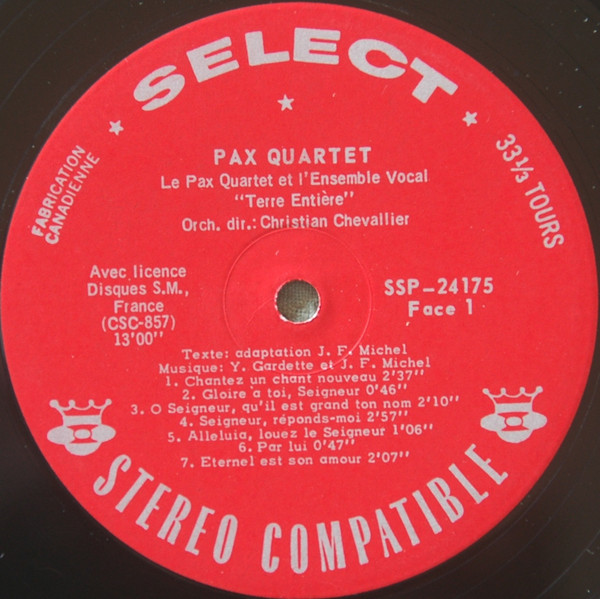 descargar álbum Pax Quartet - Chantez Un Chant Nouveau