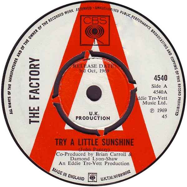 The Factory - Try A Little Sunshine album cover