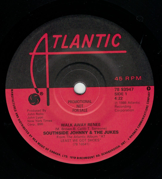 Southside Johnny & The Jukes - Walk Away Renee | Releases | Discogs