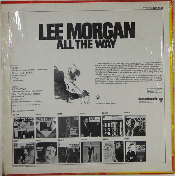 Album herunterladen Lee Morgan - All The Way