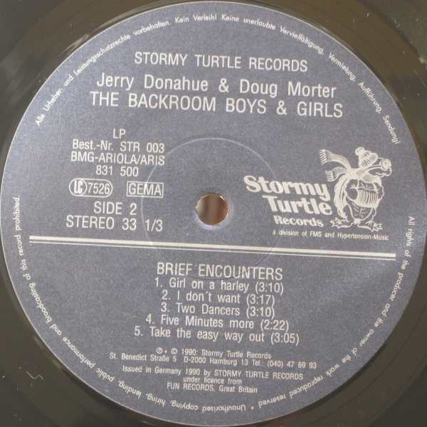 baixar álbum Jerry Donahue & Doug Morter, The Backroom Boys & Girls - Brief Encounters