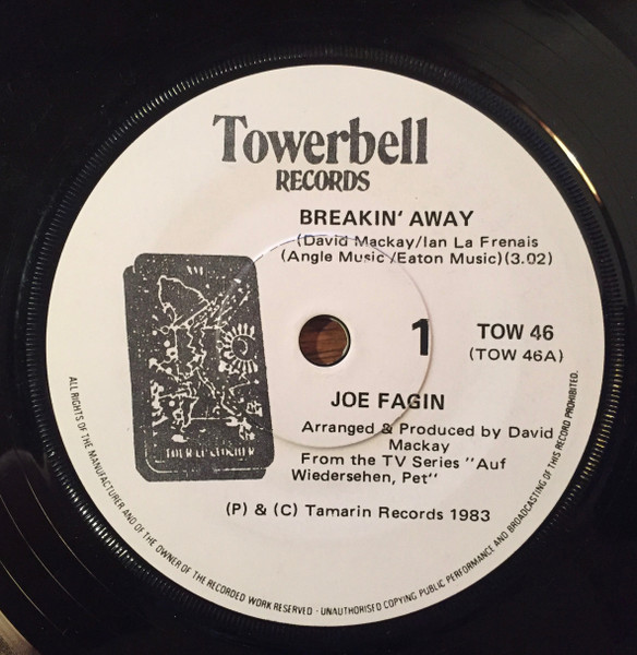 Joe Fagin 45 Rpm Record Thats Living AlRight Towerbell Records TOW 46B With PS 海外 即決