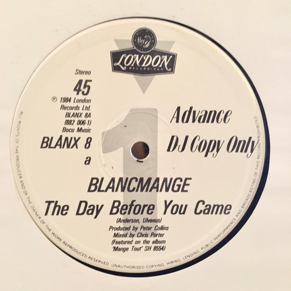 Blancmange The Day Before You Came Vinyl Discogs