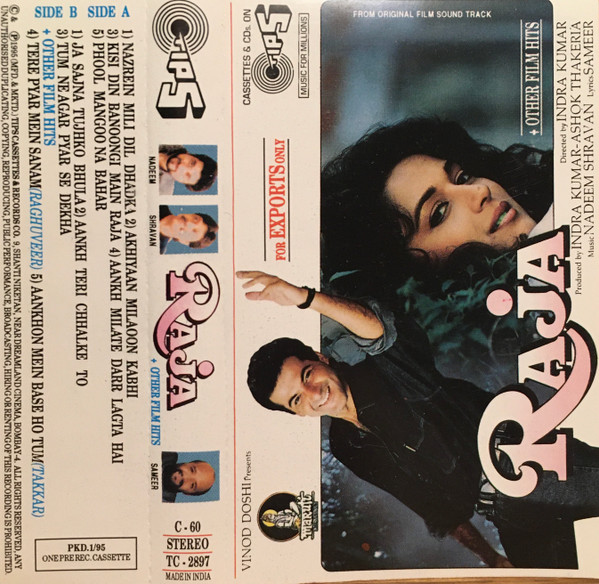 Nadeem Shravan – Raja (1995, Cassette) - Discogs