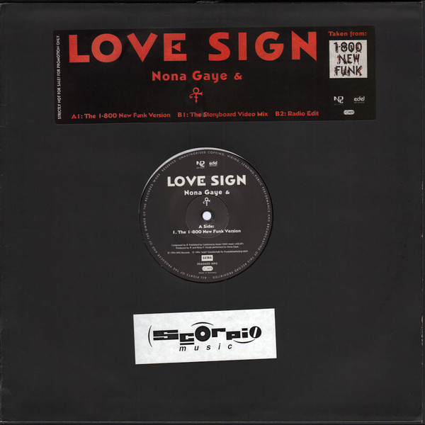 Prince & Nona Gaye / LOVE SIGN レア・プロモCDシングル 新品同様美品