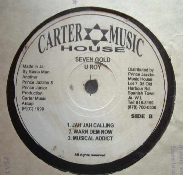 U-Roy - The Seven Gold | Releases | Discogs