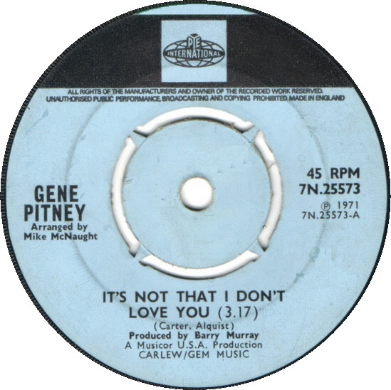 ladda ner album Gene Pitney - Its Not That I Dont Love You
