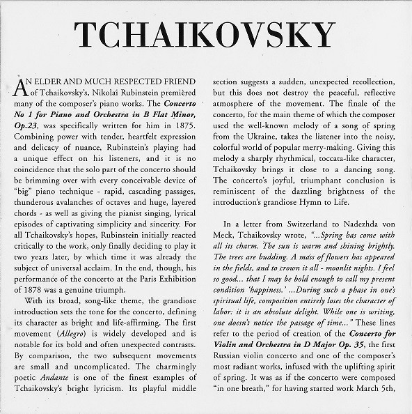 lataa albumi Tchaikovsky, Georgian SIMI Festival Orchestra - Piano Violin Concertos