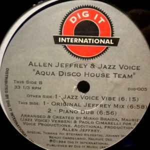 Allen Jeffrey & Jazz Voice - Aqua Disco House Team