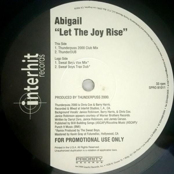 Abigail – Let The Joy Rise (1999, CD) - Discogs
