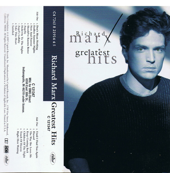 Richard Marx – Greatest Hits (1997, Cassette) - Discogs