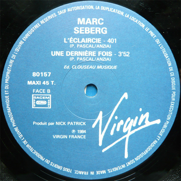 télécharger l'album Marc Seberg - LÉclaircie