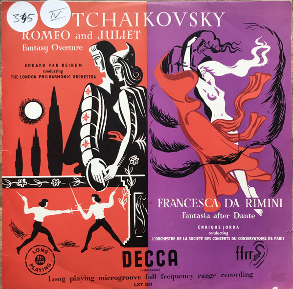 Tchaikovsky Romeo And Juliet Francesca Da Rimini Vinyl Discogs