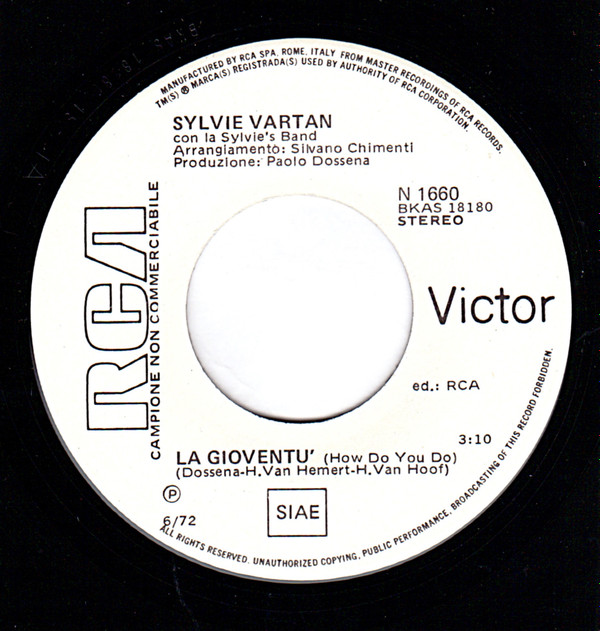 baixar álbum Sylvie Vartan - La Gioventù