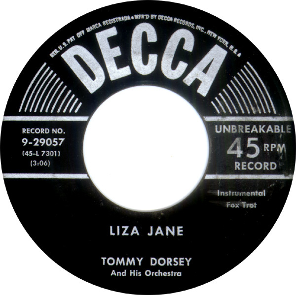 descargar álbum Tommy Dorsey And His Orchestra - Liza Jane The Blue Room