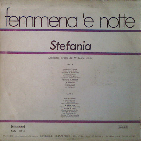 Album herunterladen Stefania - Femmena E Notte