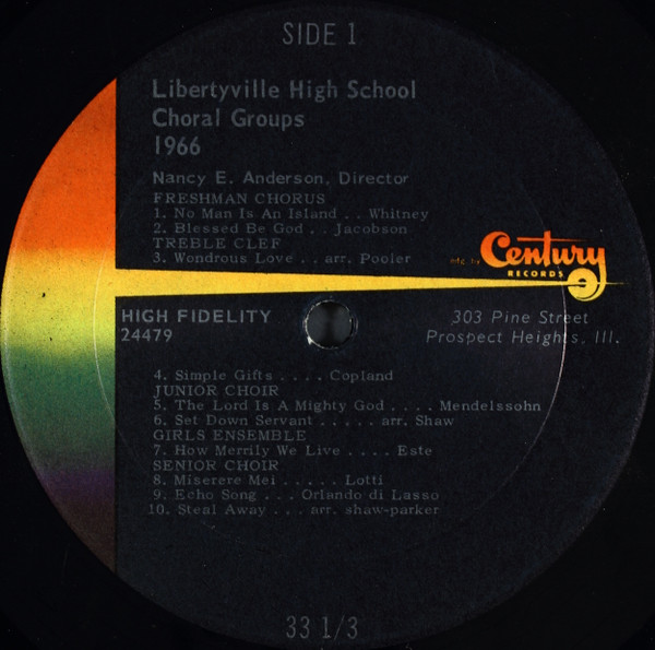 ladda ner album Libertyville High School Choral Groups - Libertyville High School Choral Groups 1966