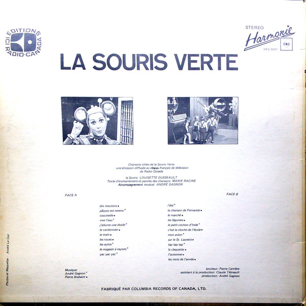 La Souris Verte - La Souris Verte | Harmonie (HFS 9047) - 2