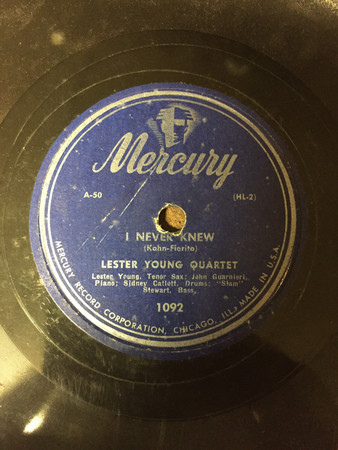 Lester Young Quartet – I Never Knew / Just You, Just Me (1944