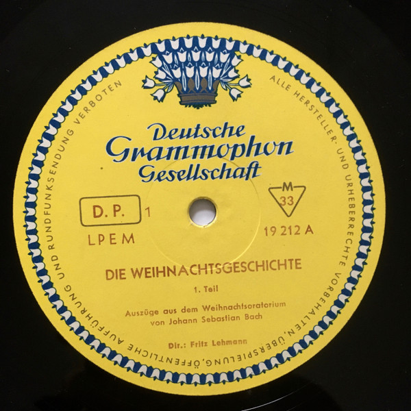 ladda ner album Johann Sebastian Bach, Fritz Lehmann - Die Weihnachtsgeschichte Auszüge Aus Dem Weihnachtsoratorium Von Johann Sebastian Bach