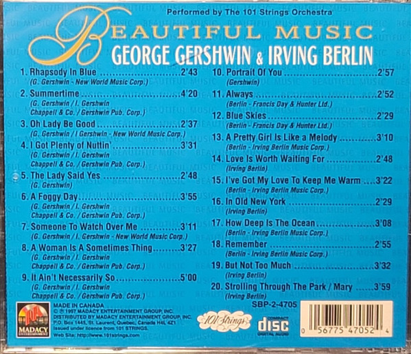 descargar álbum 101 Strings - George Gershwin Irving Berlin
