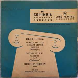 Ludwig van Beethoven - Sonata No. 14 in C-Sharp Minor, Op. 27, No. 2 ("Moonlight") & Sonata No. 8 in C Minor, Op. 13 ("Pathétique") album cover