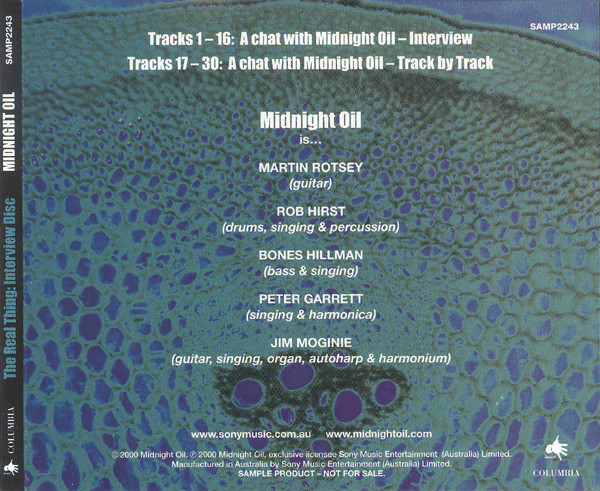 ladda ner album Midnight Oil - The Real Thing Interview Disc
