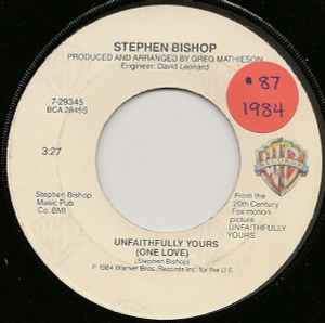 Stephen Bishop - Unfaithfully Yours (One Love) album cover