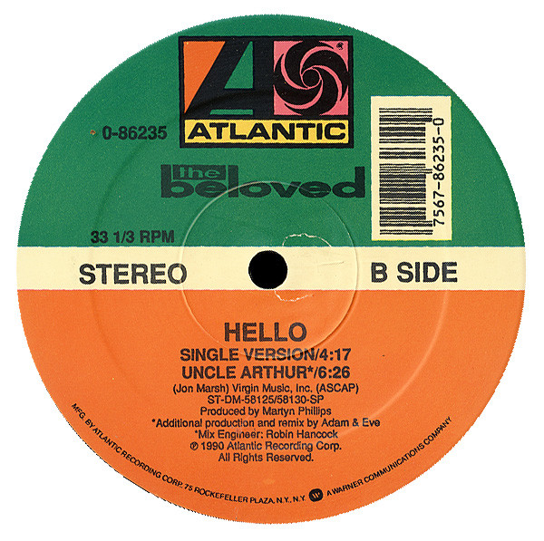 The Beloved – Hello (1990, Vinyl) - Discogs