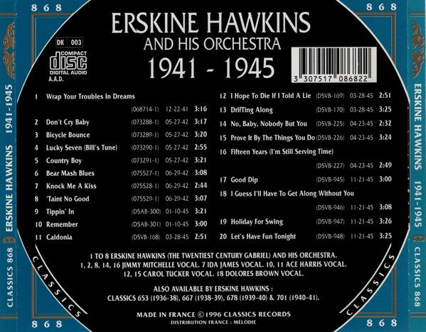 last ned album Erskine Hawkins And His Orchestra - 1941 1945