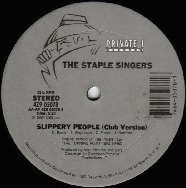 The Staple Singers – Slippery People (1984, Vinyl) - Discogs