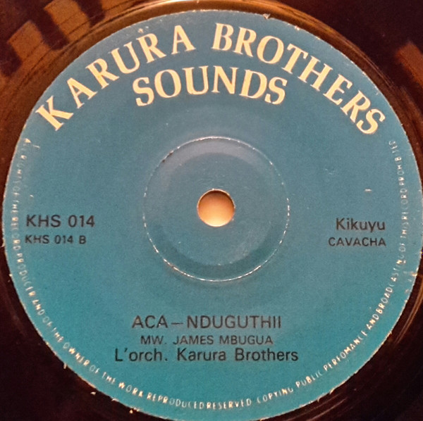 Album herunterladen L'orch Karura Brothers - Wigirie Maithori Aca Nduguthii
