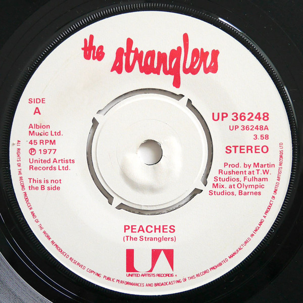 The Stranglers Peaches Go Buddy Go 1977 Albion Music Vinyl