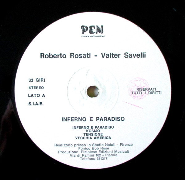 Album herunterladen Roberto Rosati, Valter Savelli - Inferno E Paradiso