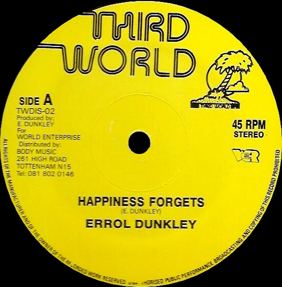 ladda ner album Errol Dunkley - Happiness Forgets